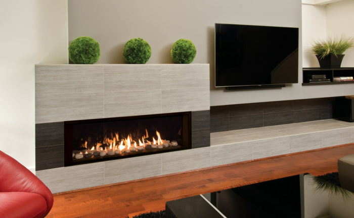 L2 Linear Series with Rock and Shale, Fluted Black Liner and 1 Inch Inch Surround-X3