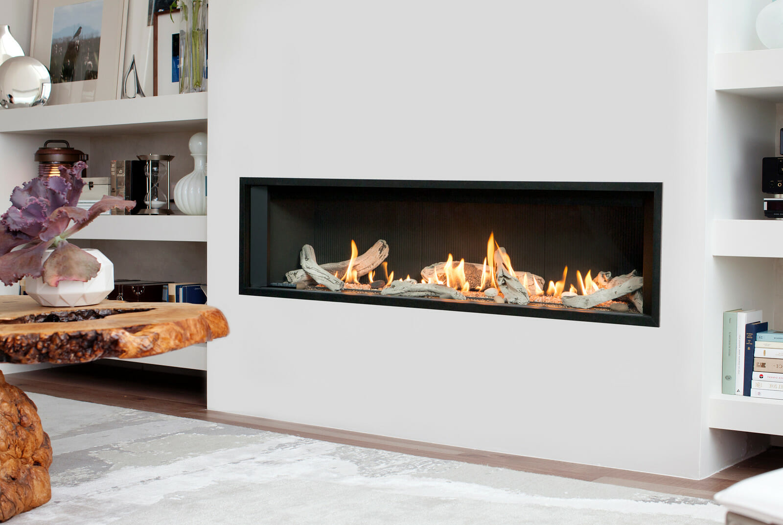 L3 Linear Series with Driftwood, Fluted Black Liner and 1 Inch Surround-alt-X3