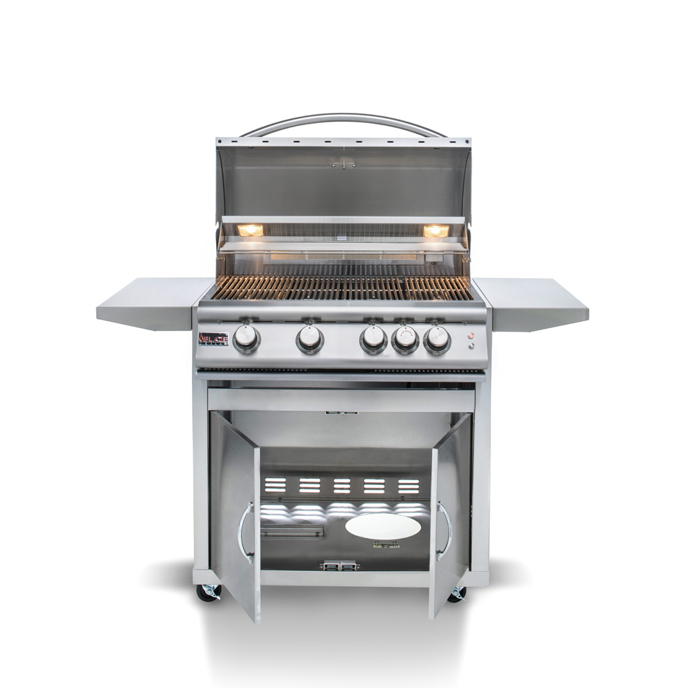 Blaze 32 Inch 4-burner Lte Gas Grill With Rear Burner And Built-in Lighting System