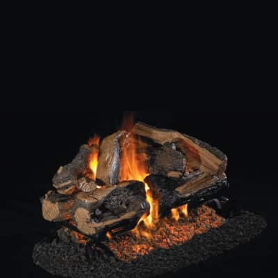 Realfyre Charred Rugged Split Oak – See Thru