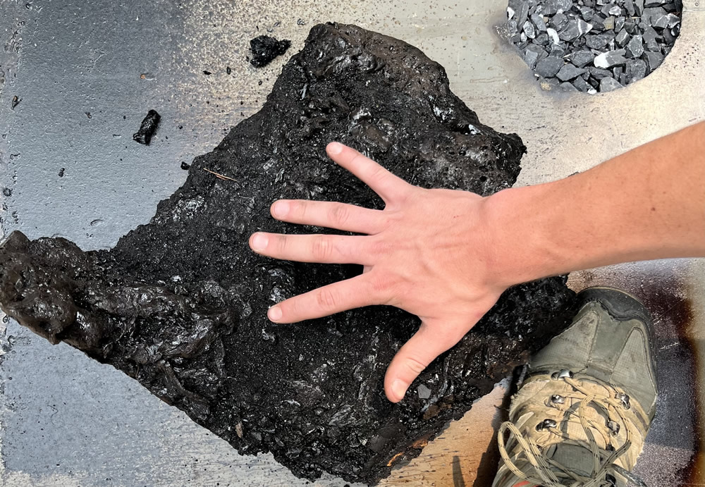 A big chunk of stage 3 creosote buildup.